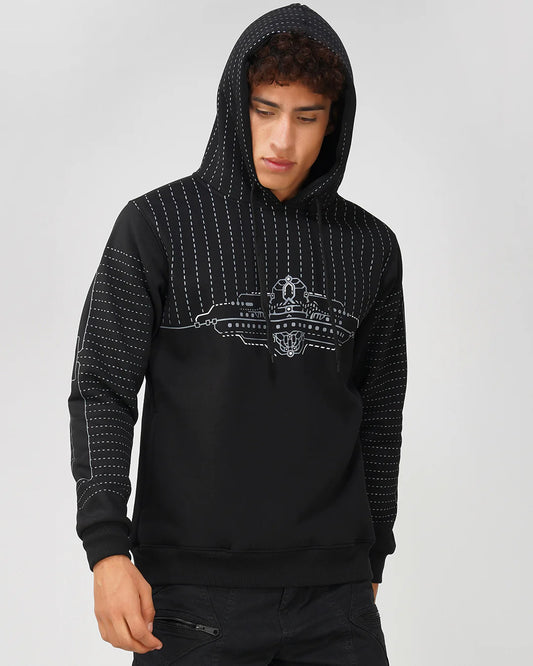 Chalo Kasol | Pullover Cotton Hoodie UV Light Reactive