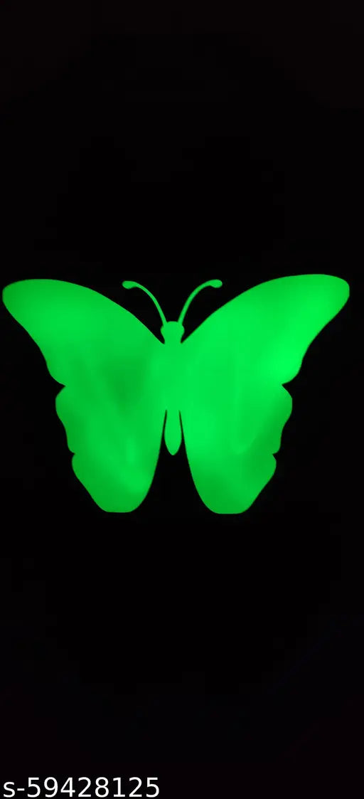 GLOW IN DARK BUTTERFLY BLACK TEEEZ & U T SHIRT FOR BOYS AND GIRLS