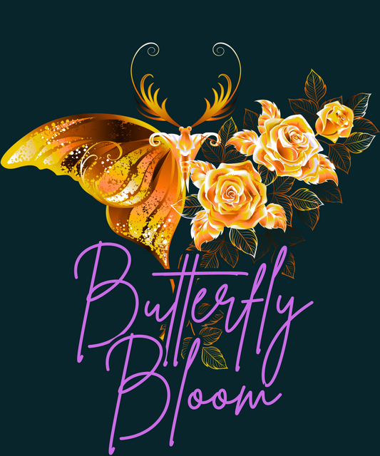 Cosmic Butterfly Crop Hoodie