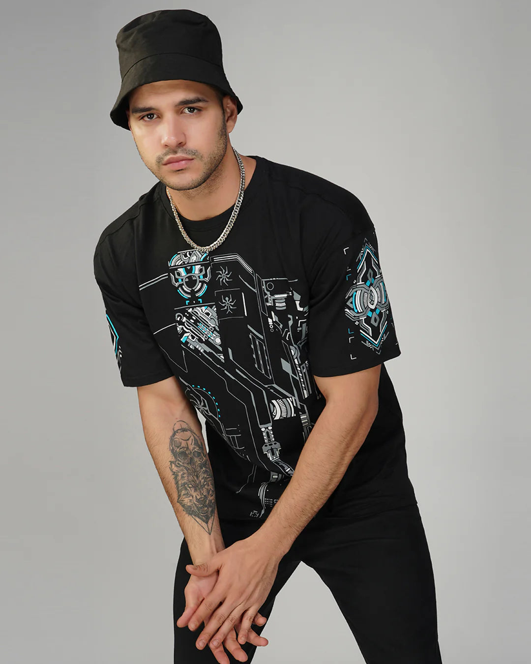Brave | UV Light Reactive | Oversized Cotton T-Shirt