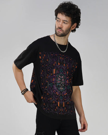 Modular Frequency | UV Light Reactive & Glow In Dark | Oversized T-Shirt