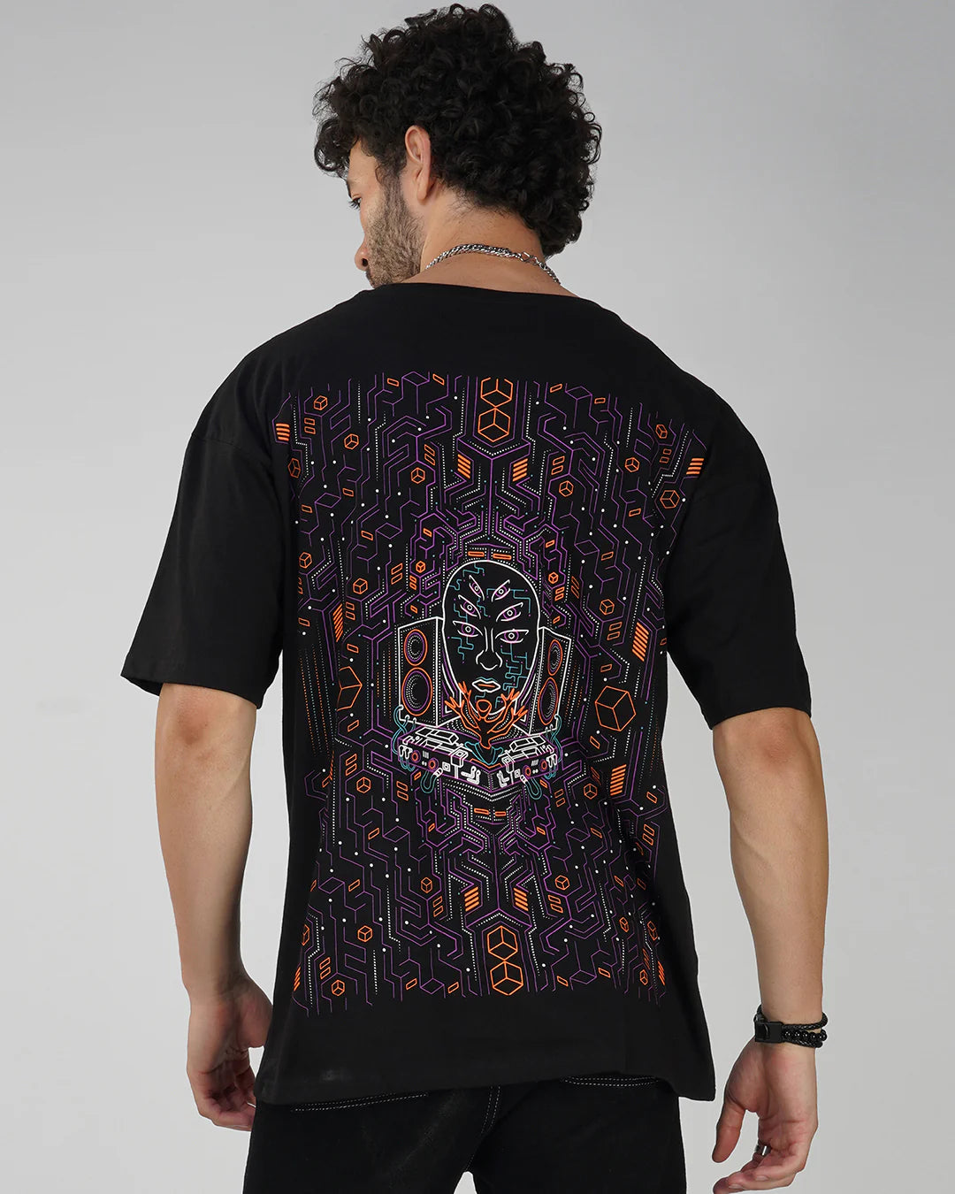 Modular Frequency | UV Light Reactive & Glow In Dark | Oversized T-Shirt