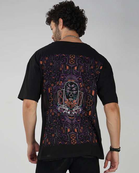Modular Frequency | UV Light Reactive & Glow In Dark | Oversized T-Shirt