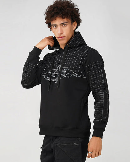 Chalo Kasol | Pullover Cotton Hoodie UV Light Reactive