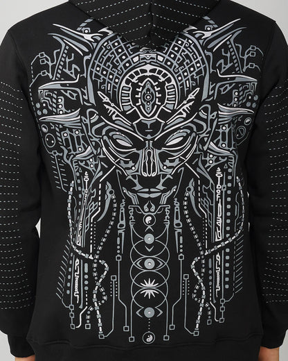 Chalo Kasol | Pullover Cotton Hoodie UV Light Reactive