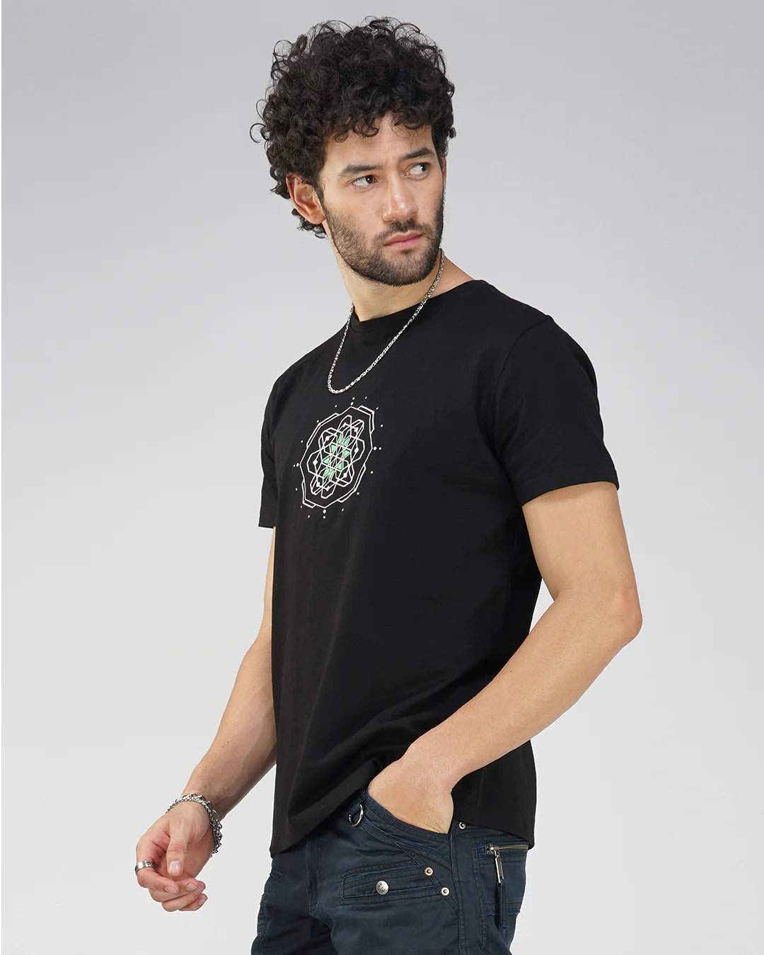 Kore Cotton Half Sleeve UV Plus Glow In Dark