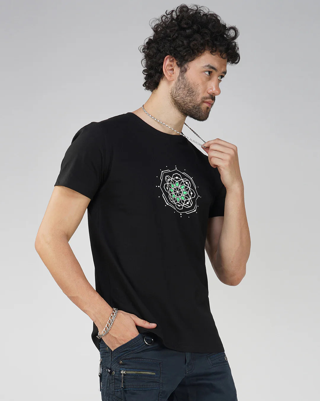 Kore Cotton Half Sleeve UV Plus Glow In Dark