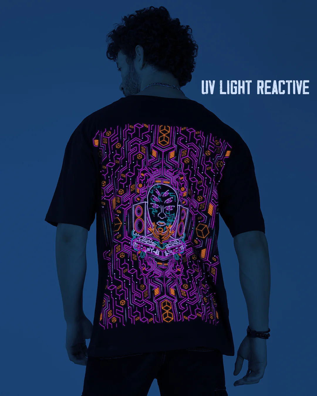 Modular Frequency | UV Light Reactive & Glow In Dark | Oversized T-Shirt