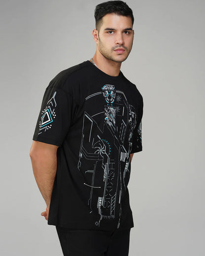 Brave | UV Light Reactive | Oversized Cotton T-Shirt