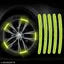 Glow in The Dark Reflective Rim Stickers – 20PCS Night Safety Tape for Cars, Bikes, Motorcycles, Bicycles, Trucks – Universal Wheel Decoration