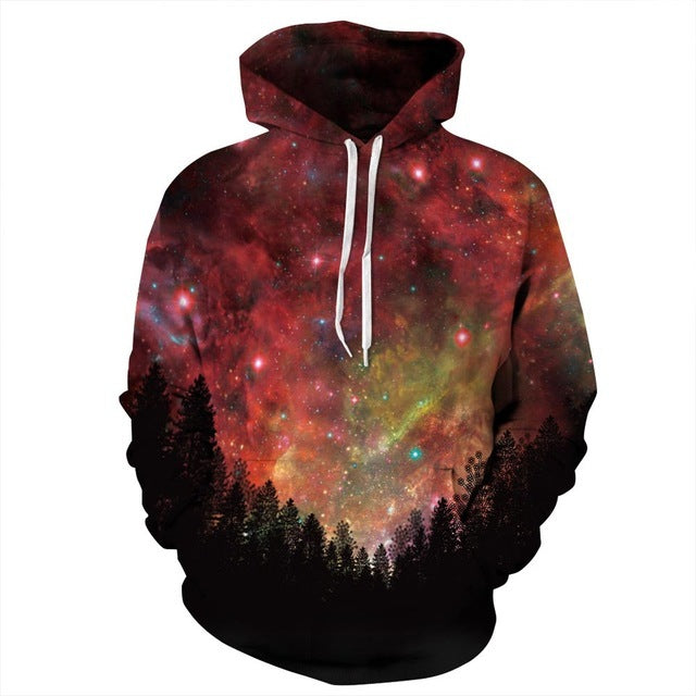 Galaxy Space 3D Men's Sweatshirt