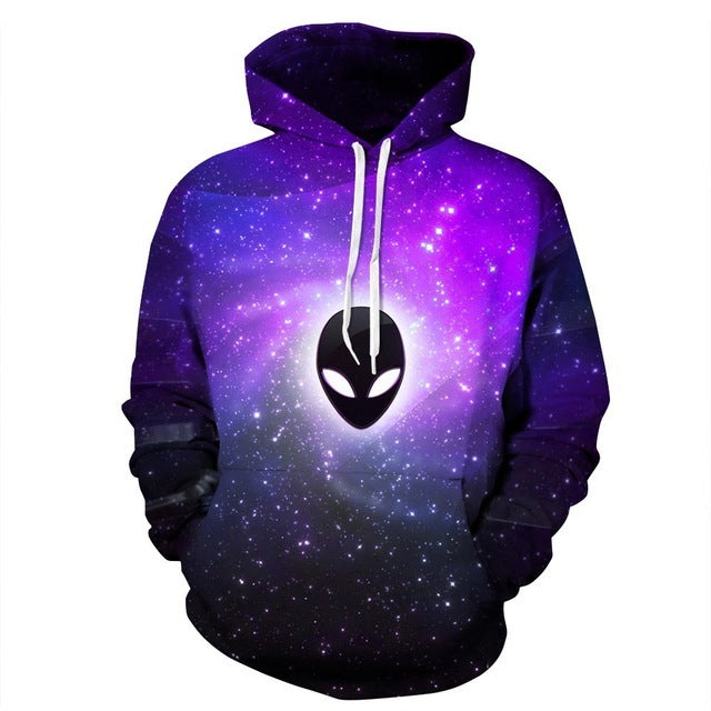 Galaxy Space 3D Men's Sweatshirt