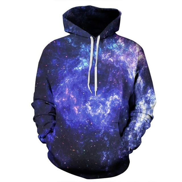 Galaxy Space 3D Men's Sweatshirt