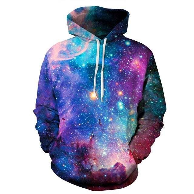 Galaxy Space 3D Men's Sweatshirt