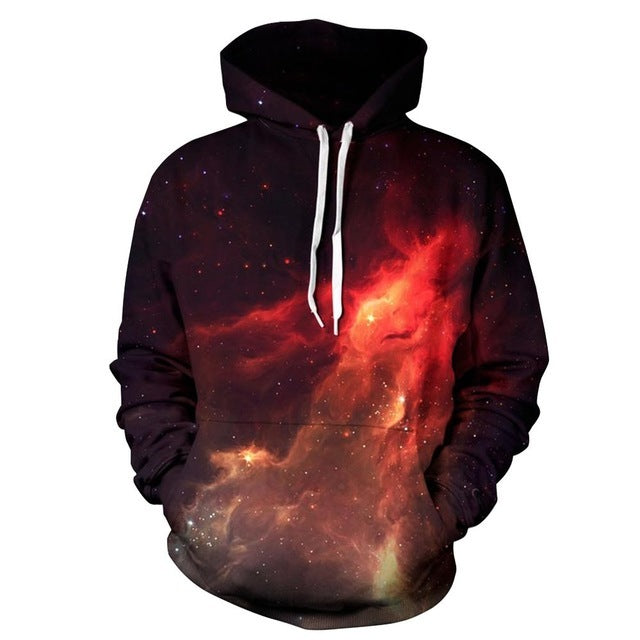 Galaxy Space 3D Men's Sweatshirt