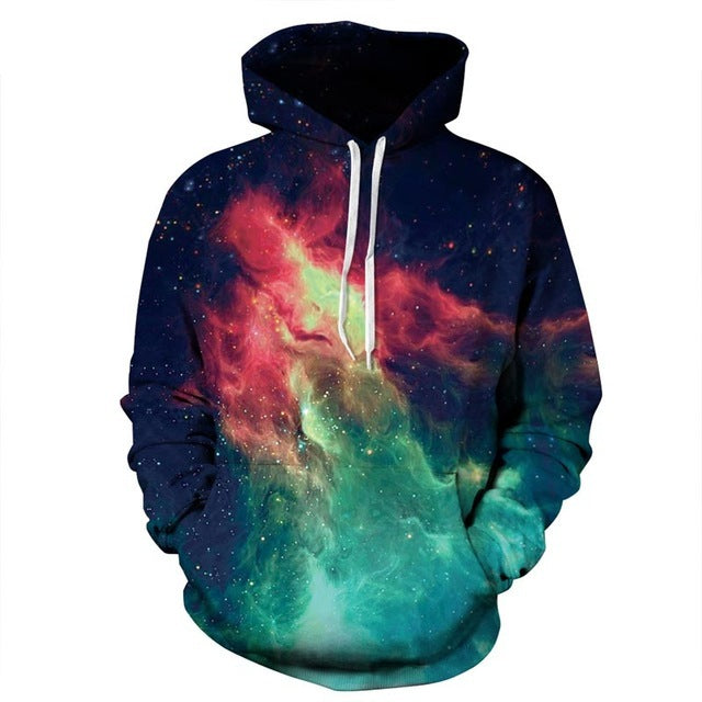 Galaxy Space 3D Men's Sweatshirt