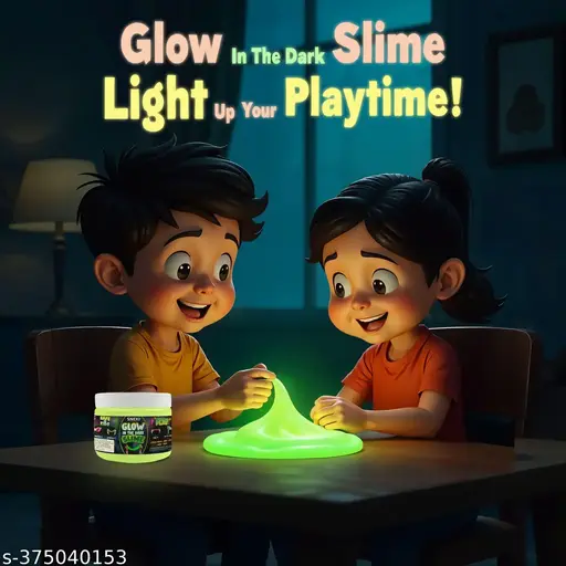 Greenish Glow in the Dark Toy Slime Magical Slime Set Kit for Kids Girls Boys Scented Magic Toy Slime Slime Gel Jelly Putty Set Toys Slime Kit for Kids Boys Girls Clay Slime-200 gm Slime Toy Pack of 1