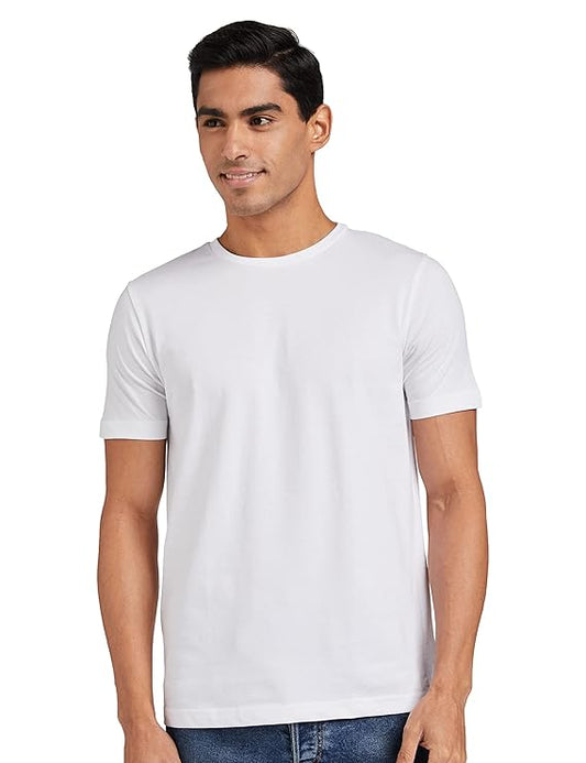 Symbol Men's Solid Cotton T Shirt