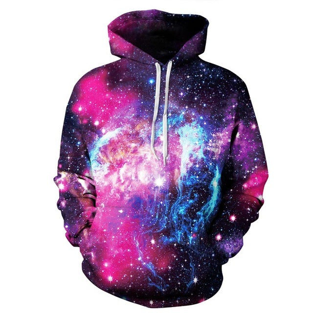 Galaxy Space 3D Men's Sweatshirt