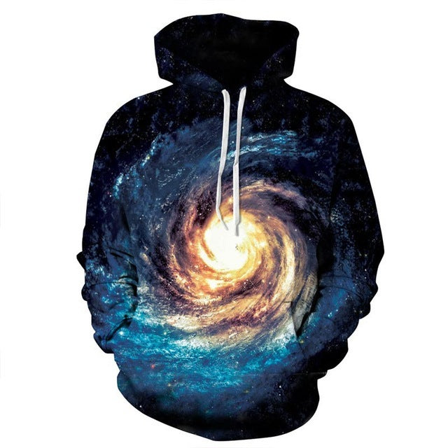 Galaxy Space 3D Men's Sweatshirt