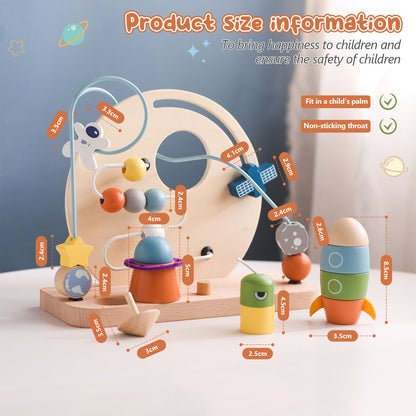 Children's Puzzle Space Planet Theme Bead Toys
